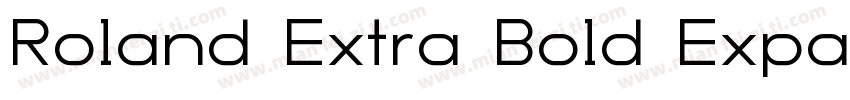 Roland Extra Bold Expanded字体转换